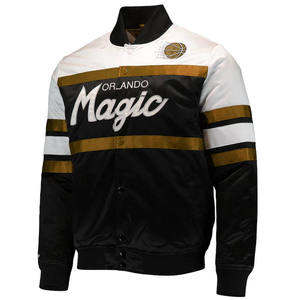 Veste universitaire en satin sur mesure pour l'hiver Veste universitaire en baseball en satin fabriquée à la main au Pakistan - Product Image 3