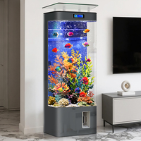 Système de filtration par le fond pour aquarium commercial, conception d'habitat aquatique, grand aquarium en verre pour exposition de poissons à domicile