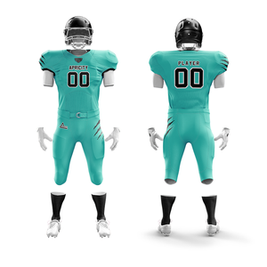 Ensemble d'uniformes de football américain personnalisés comprenant un pantalon en jersey court respirant séchage rapide unisexe adulte nom de l'équipe numéro de joueur - Product Image 5