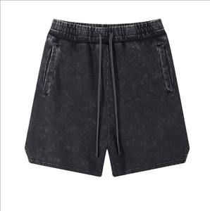 Custom Heavy Weight Cotton <b>Fleece</b> Sun Faded Cargo <b>Shorts</b> Acid Wash Stone Washed Oversized Baggy Sweat <b>Shorts</b> for Men Sports - Product Image 5