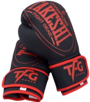 Guantes de Boxeo de Cuero Mate de Primera Calidad, TAKESHI FIGHT GEAR, Cierre de Gancho y Bucle, Absorción de Humedad, Cómodos y Completos