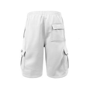 2025 nuevos pantalones cortos de pana personalizados para hombre al por mayor cintura elástica playa deportes pantalones casuales con cordón y bolsillos pantalones cortos de entrenamiento - Product Image 3
