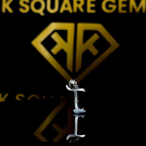 Pendentif initiale Moissanite A toZ, pendentif lettre, colliers lettre initiale, cadeau d'anniversaire, diamant Moissanite initiale cursive - Product Image 2