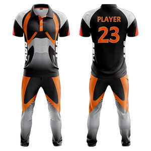 T-shirt de sport personnalisé de haute qualité Nouveau design d'uniforme de cricket avec logo fabriqué au Pakistan - Product Image 1