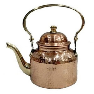 Hervidor de té y café de metal de alta calidad hecho a mano, diseño de esmalte decorativo con mango cómodo - Product Image 3