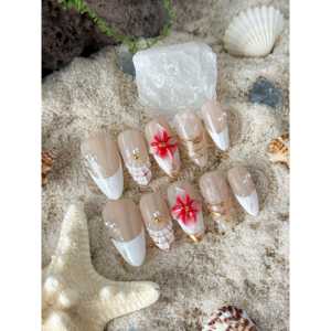 Island Bloom Press on Nail Art ajoute un design floral coloré à vos doigts - Product Image 3