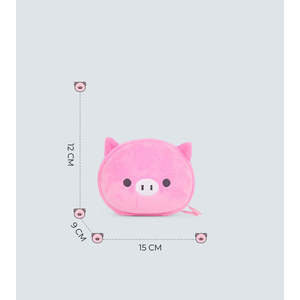 Kids' Pig Shoulder Bag Lightweight & Waterproof 3D Plush Design-Tykle Plush Purses - Product Image 4