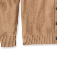 Pull col V 100 % coton, chaud et doux, tricoté, décontracté, pour l'hiver, unisexe, respirant, doublure en laine, personnalisable, haute qualité