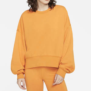 Sweat-shirt décontracté à manches longues pour femmes sweat-shirt tricoté léger brodé haut court à transfert de chaleur - Product Image 1