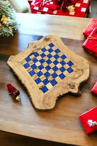 Jeu d'échecs en bois et résine pour tournoi |   Finition de qualité supérieure, fabrication artisanale |   Vente en gros en vrac d'usine - Product Image 2