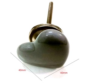 Bouton d'armoire en céramique (40x40mm) accessoires de meubles créatifs poignée d'armoire bouton de tiroir en céramique - Product Image 2