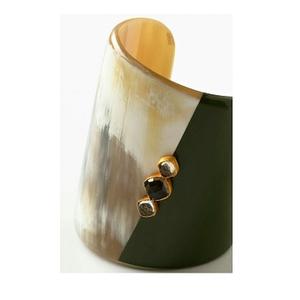 Bracelet en corne, bijoux de mode pour hommes et femmes, fait à la main, ouvrable, bracelet en corne, bijoux de mode - Product Image 1