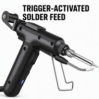 Pistolet à souder électrique haute puissance avec alimentation automatique en soudure, déclenchement à une main pour la réparation électronique