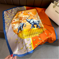 Écharpe carrée pour femme, accessoire de mode printemps, 70x70, douce, légère, élégante, polyvalente