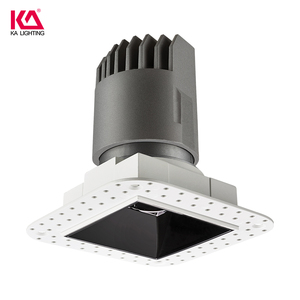 Foco LED Empotrable Cuadrado de Alta Calidad sin Marco, Iluminación Directa, D110x110x108mm, CRI>90, Lente Óptica Intercambiable - Product Image 1