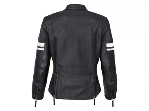 Mujeres Bm Charlottenburg Black Motorrad Classic Heritage Cuero de vaca Moto Street Riding/Racing Jacket para Biker Girls,CE - Product Image 4