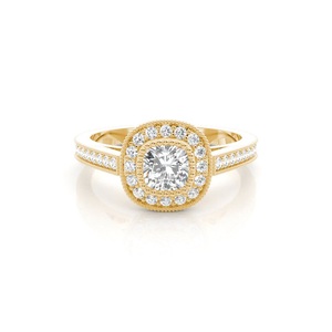 ทำขึ้นอย่างสวยงามน้ำหนัก0.90กะรัตฝังหนามเตยหินรัศมีเพชรที่ปลูกในห้องปฏิบัติการสำหรับฟังก์ชั่นชาติพันธุ์ - Product Image 3