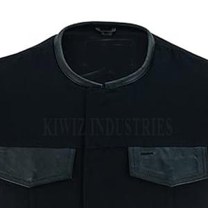 Ropa de moda 2024 Chalecos de cuero Transpirable Personalizado Buena calidad Diseño superior Chaleco de cuero para hombres - Product Image 5