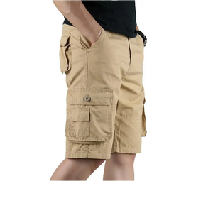Shorts cargo pour hommes personnalisables, best-seller, multi-poches, en coton d'été, confortables, décontractés pour l'extérieur, pour hommes de BD - Product Image 3