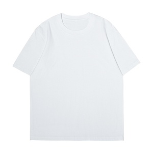 2025 à la mode hommes col rond t-shirts de haute qualité 100% coton couleur unie t-shirt avec logo imprimé personnalisé confortable coupe élégante - Product Image 1