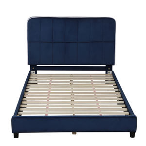 Camas Gemelas Tapizadas para Niños, Cama Infantil de Terciopelo, Cama Moderna para Niños, Cabecera Ajustable en Altura para Adolescentes para Dormitorio - Product Image 3