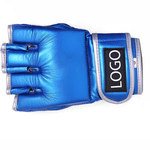 Meilleur prix Gants de boxe et de MMA demi-doigt pour hommes en cuir PU Taille pour enfants et adultes Fabriqué au Pakistan Service OEM disponible - Product Image 3