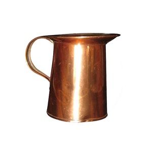 Jarra de Agua de Cobre Martillado, Jarra Decorativa de Vidrio y Metal con Asa para Uso en el Hogar y Hoteles - Product Image 5