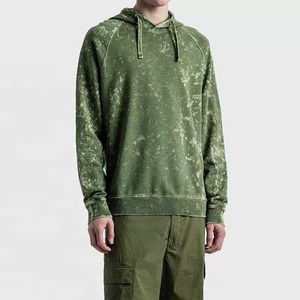 Sudadera con Capucha de Algodón al por Mayor 2026, Estilo Urbano con Lavado Ácido, Diseño Casual Transpirable, Estampado Sólido de Gran Tamaño - Product Image 4