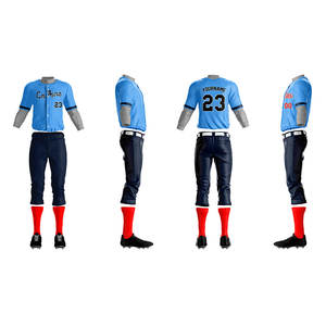 ชุดเครื่องแบบเบสบอลสำหรับชายหนุ่มชุดเสื้อเจอร์ซีย์ทีมระบายอากาศออกแบบได้ตามต้องการ - Product Image 1