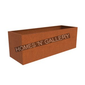 Jardinières d'arbre d'extérieur modernes en acier corten rouille Pots de jardinière en métal pot renversé géant personnalisé - Product Image 3