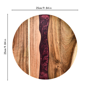 Tabla de cortar de resina y madera artística de primera calidad para cocina y plato de servicio - Product Image 3