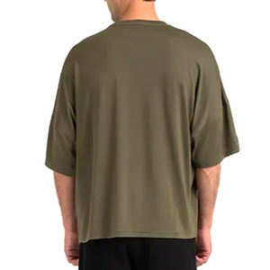 Personnalisé 100% coton hommes surdimensionné goutte épaule T-Shirt manches courtes séchage rapide couleur noire direct surdimensionné hommes T-shirts - Product Image 5