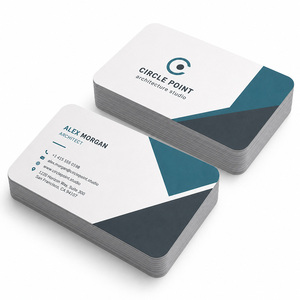 Impresión de Tarjetas de Presentación de Lujo, Papel Reciclado Ecológico, Estampado Holográfico, Barniz UV Localizado, Logotipo Personalizado para Marca de Startup - Product Image 1