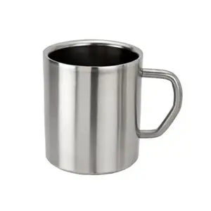 Elegante taza de doble pared de acero inoxidable hecha a mano forma redonda perfecta para restaurantes, bodas y vajilla de café - Product Image 3