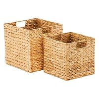 Paniers de rangement pliables en rotin écologiques de haute qualité, faits à la main, pour la lessive et la décoration intérieure, fabriqués au Vietnam