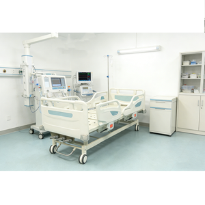 CE Approved Medical 3 Function Manual Hospital Bed <strong>with</strong> ABS Headboard for Clinic Patient Nursing - Product Image 6