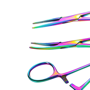 Pinzas Hemostáticas Manuales de Alta Calidad, Base de Instrumentos Quirúrgicos, Acero Inoxidable Multicolor, Fuente de Alimentación Manual - Product Image 4