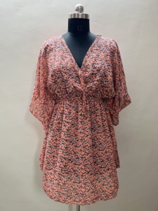 EE. UU. Mujeres Maternidad Kaftan Vestido Corto Impreso Túnica Loose Fit Dashiki Top Beach Work Casual Party Beach Holidays Bikini Outfit - Product Image 5