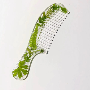 หวีเรซิ่นมืออาชีพสำหรับช่างตัดผม ใช้สำหรับจัดแต่งทรงผมในร้านเสริมสวย วัสดุเรซิ่นคุณภาพสูง - Product Image 1