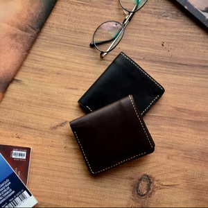 Portefeuille à deux volets personnalisable pour hommes WML-0164 nouveau design de porte-cartes en cuir véritable de vachette - Product Image 1