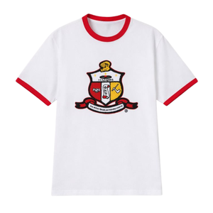 Camisa Premium Kappa Alpha Psi con Escudo de Chenilla Blanco, Talla Real, Algodón Premium, Bordada, Ropa de Fraternidad Griega - Product Image 4