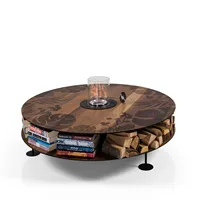 BEKALIVING-mesa de centro de madera redonda para sala de estar, granja nórdica moderna, alta calidad, nuevo diseño OEM, nogal