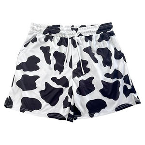 Pantalones cortos deportivos informales de verano para hombre, transpirables, sueltos, con estampado de cinco cuartos, tejido de cintura media - Product Image 4