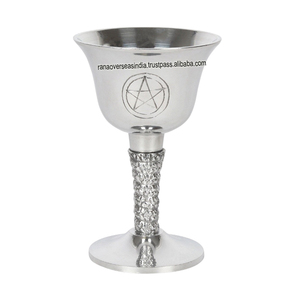 Most Selling High Quality Eco-Friendly Modern Classic Pentagram Chalice Cup Aluminium Drinking Wine <b>Goblet</b> Custom Logo for - Product Image 2