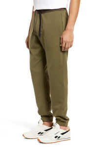 Custom Men's Breathable Fleece <b>Joggers</b> Oxford Regular <b>Stacked</b> Drop Crotch Sweatpants Casual Style 100% Polyester 120g Drawstring - Product Image 2