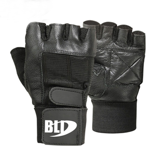 Custom Best Quality Men <b>Weight</b> Lifting <b>Gloves</b> % PU Material Non-Slip Half Finger Buckle Closure with Custom Logo Printing - Product Image 6