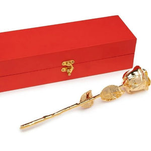 24K Gold Rose High Quality Metal With 24 Karat Gold Rose for <b>Valentine's</b> Day Mother's Day Thanksgiving Gifting Best Price - Product Image 3