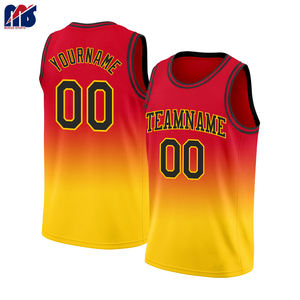 Ensemble de maillots de basket-ball personnalisés de haute qualité maillot en maille sublimée unisexe pour jeunes adultes uniforme de basket-ball en gros basket-ball - Product Image 2