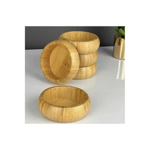 ชุดชามขนมไม้ทรงกลม 6 ใบ - Product Image 3