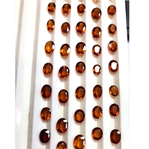 79 pièces de grenat hessonite naturel 6-8mm coupe ovale 99 Cts Lot Iroc ventes pierre précieuse en vrac hessonite de haute qualité pour bijoux - Product Image 2
